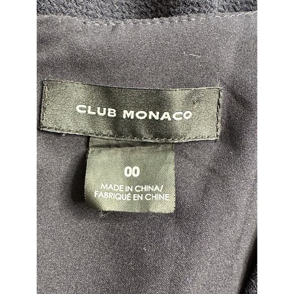 Club Monaco Women Button AccentsBlack Mini Dress Size 00 - Picture 14 of 16